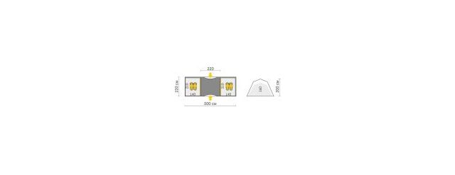 Туристическая палатка Talberg Base 4 Sahara