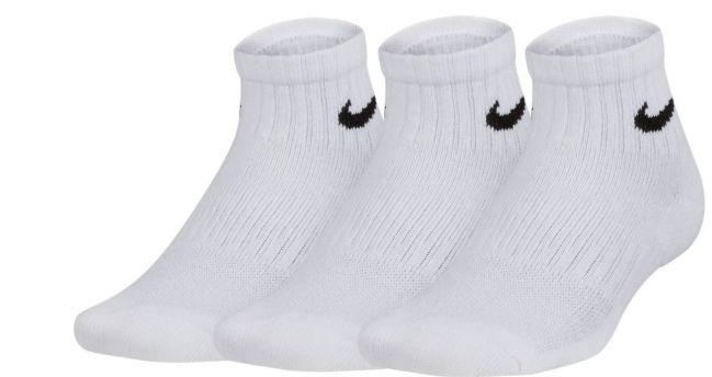 Носки Nike Performance Cushioned Quarter Training Socks (3 Pair) Kids' 