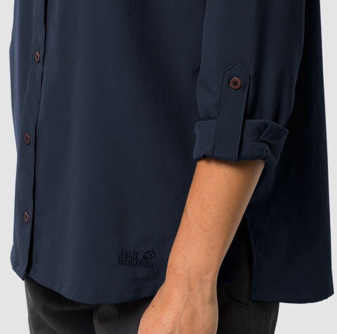 Jack Wolfskin - Легкая стильная рубашка Victoria Roll-Up Shirt W