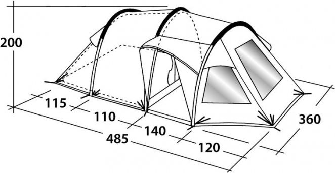 Outwell - Палатка кемпинговая пятиместная Nevada 5