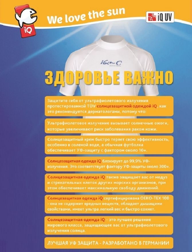 Гидрокостюм детский IQ Shorty UV 300+