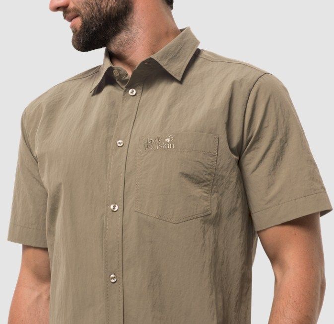 Лаконичная мужская рубашка Jack Wolfskin Lakeside Shirt M