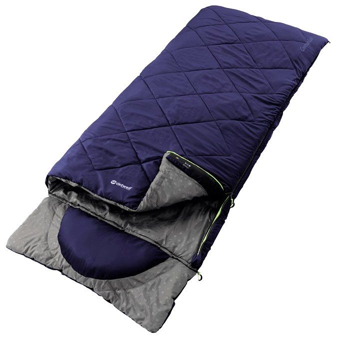 Outwell - Спальный мешок, одеяло с подголовником, встроенная подушка Contour Lux XL 2017 (комфорт +7