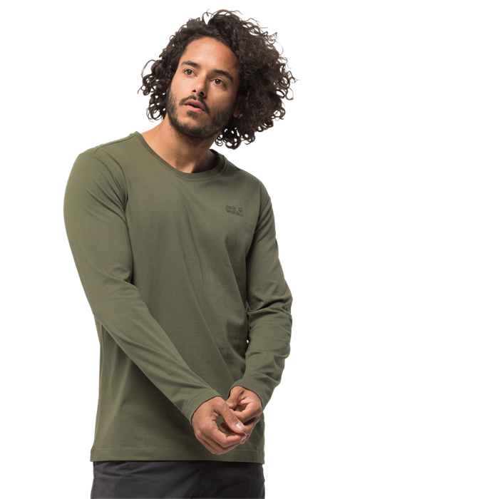 Лонгслив хлопковый Jack Wolfskin Essential Longsleeve Men