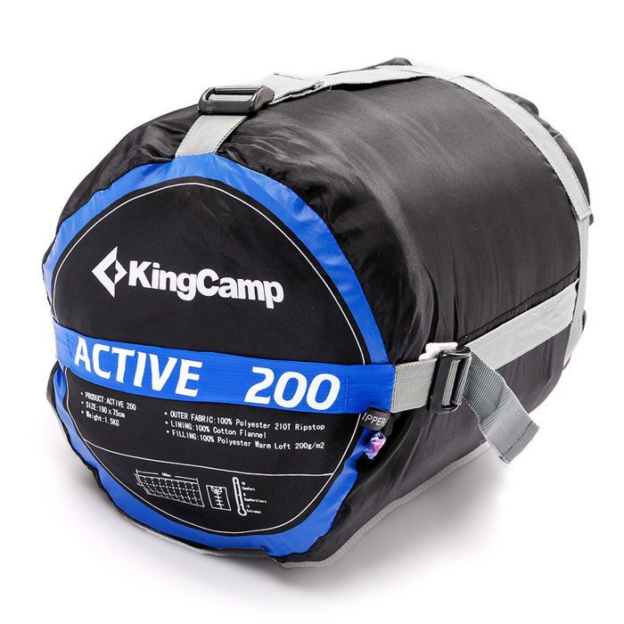 KingCamp - Спальный мешок-одеяло 3188 Active 200 (комфорт +8)