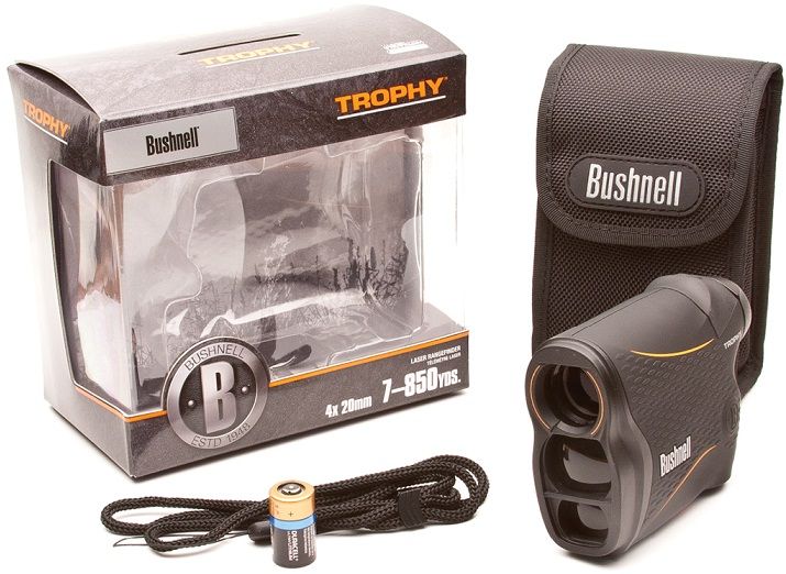Bushnell - Лазерный дальномер с четырёхкратным увеличением Trophy