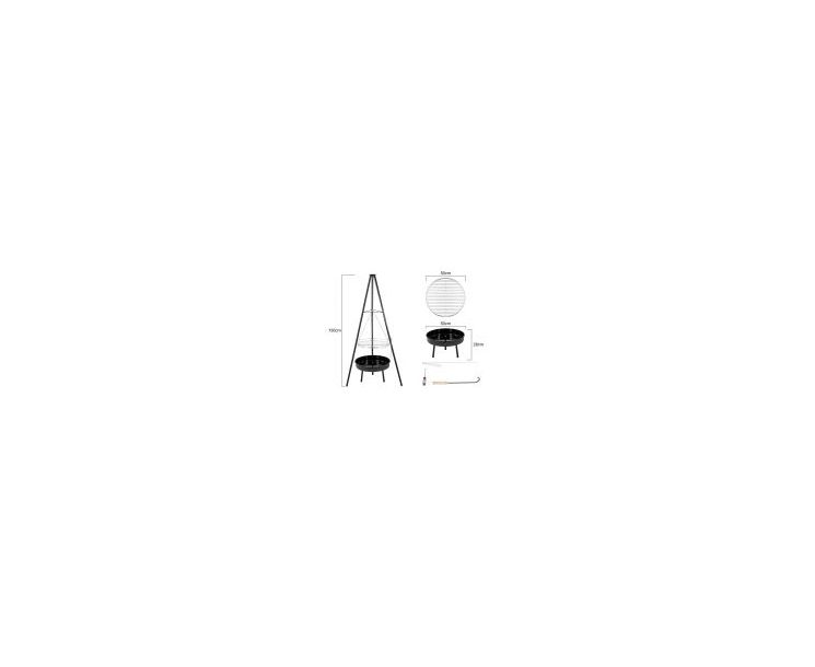 Тренога для барбекю King Camp 2318 Tripod Bonfire stand