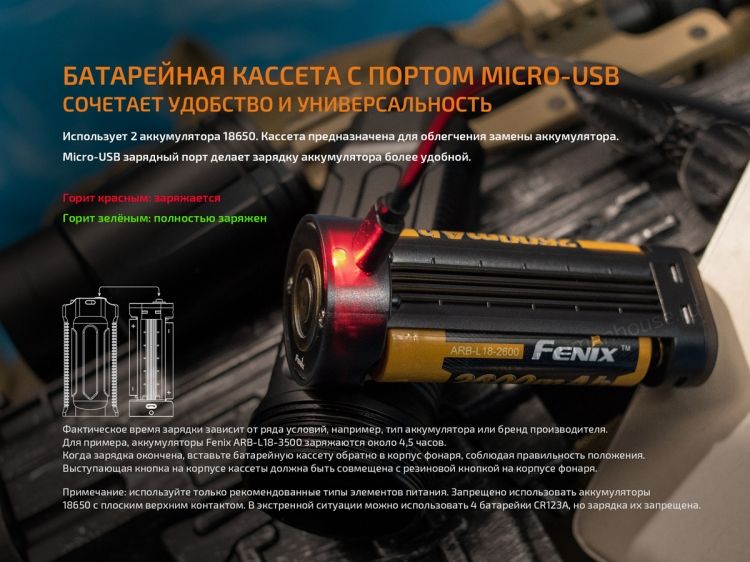Fenix - Фонарь портативныйTK35 2018 Cree XHP35 HI neutral white LED