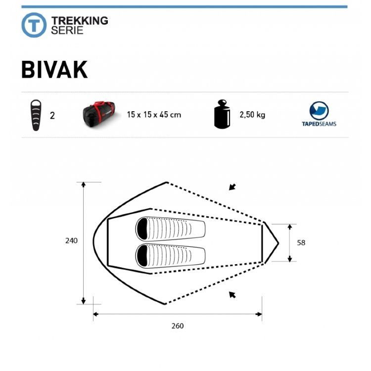 Trimm - Палатка оригинальная Trekking Bivak 2