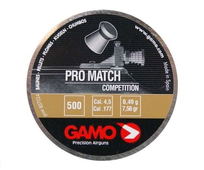 Gamo - Патроны для пневматического оружия упаковка 500 шт. Pro – Match 4.5 мм
