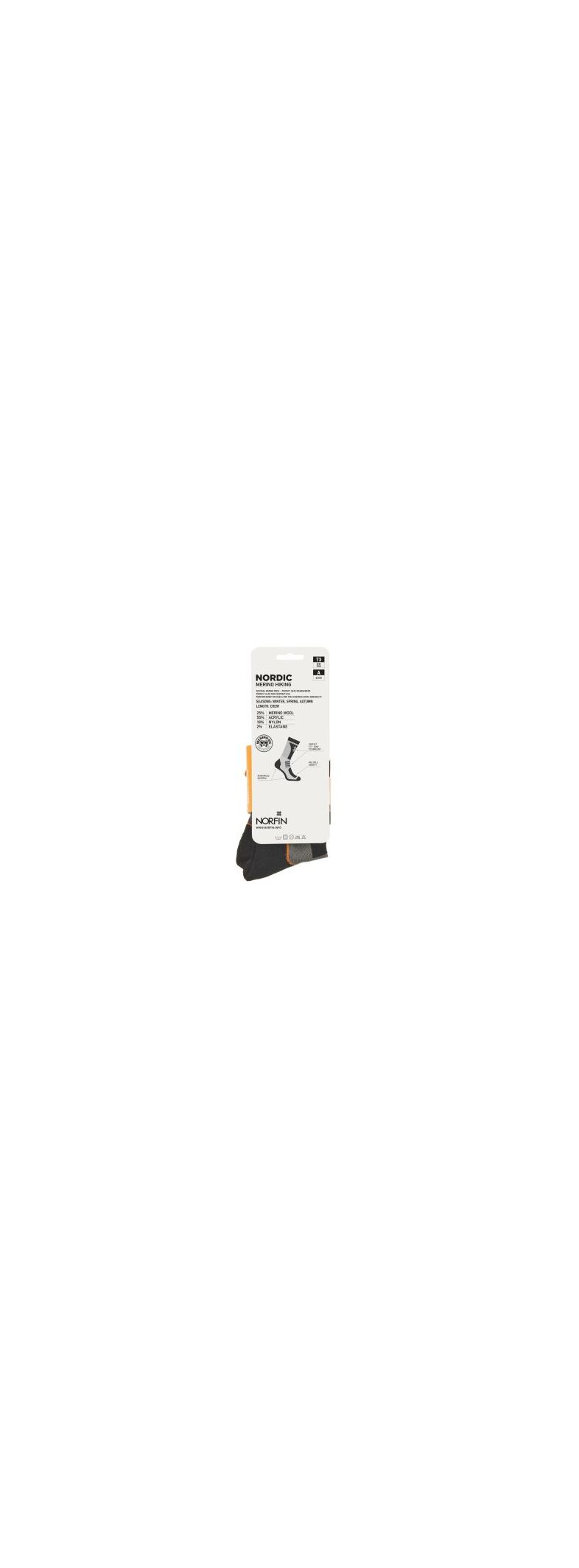 Носки Norfin T3A Nordic Merino Hiking Crew