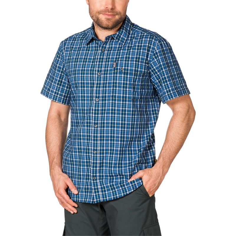 Jack Wolfskin — Рубашка с коротким рукавом мужская CROSSLEY SHORTSLEEVE SHIRT M