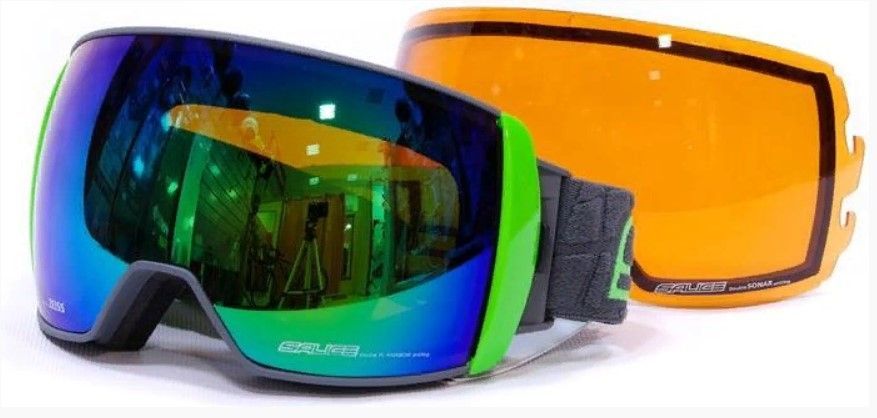 Salice - Двойные очки горнолыжные 605arwf w. Coffre & Spare Lens