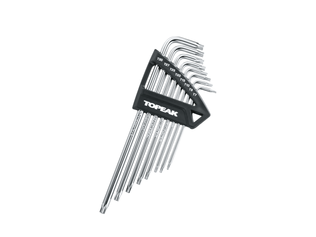 Надежный набор ключей Topeak Torx Wrench Set T7/T9/T10/T15/T20/T25/T27/T30