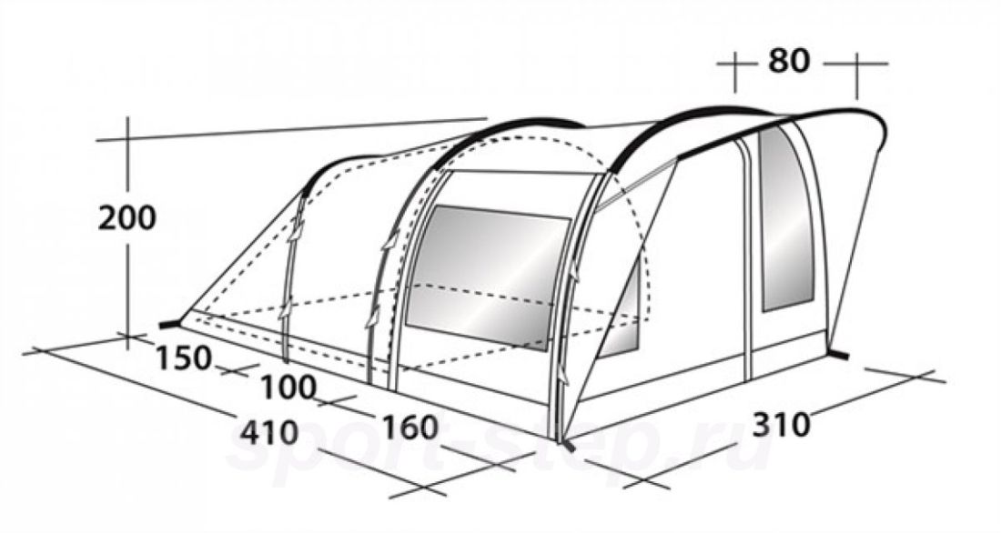 Outwell - Палатка многоместная Rockwell 5