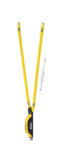 Строп двойной страховочный с амортизатором Petzl Absorbica Flex Y