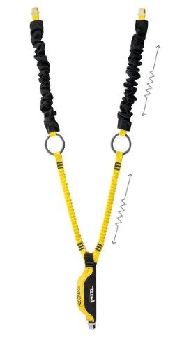 Страховочный строп с кольцами Petzl Absorbica-Y Tie-Back Lanyard