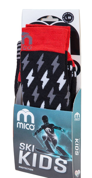 Mico - Носки эластичные зимние детские Kids Ski Sock In Wool