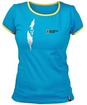 Футболка женская Singing Rock T-Shirt Blue Crack Woman