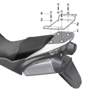 Shad - Прочное крепление верхнего кофра Varadero XL 1000V (07 -08)