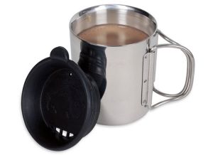 Термокружка из нержавеющей стали со складной ручкой Tatonka Thermo 350