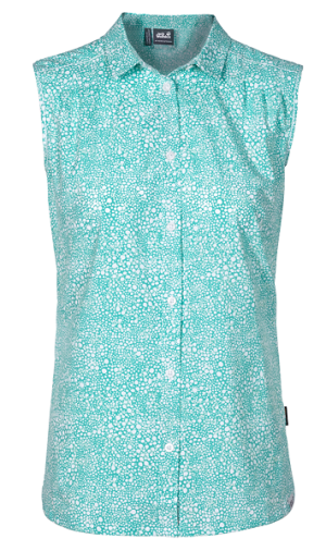 Jack Wolfskin - Рубашка стильная женская Wahia Print Sleeveless Shirt W