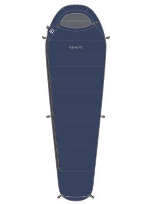 Пуховый спальник Bask Pamirs V2 700+ левый (Комфорт -8)