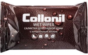 Салфетки влажные Collonil №15 для ухода за гладкой кожей с натуральным воском