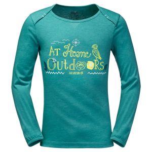 Jack Wolfskin — Футболка с длинным рукавом для девочки ATLANTIC PUFFIN LONGSLEEVE