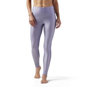 Спортивные женские леггинсы Reebok Metallic High-Rise Prpfog