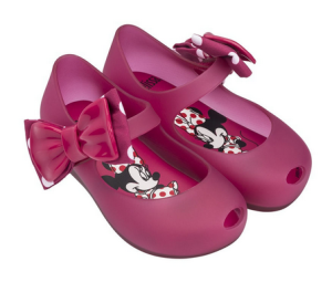 Мягкие туфли для девочки с бантом Melissa Ultragirl Minnie II Bb Me