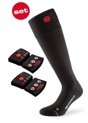 Lenz - Спортивные термоноски с аккумулятором Heat Sock 4.0 Toe Cap + Lithium Pack RCB 1200 (EU/US)