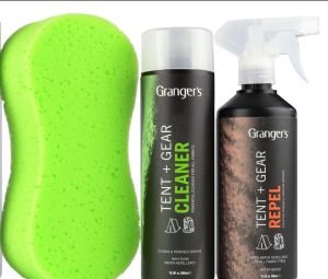 Granger's - Набор для стирки 2018-19 Tent Cleaner,Repel Trigger Spray&Sponge 500 мл
