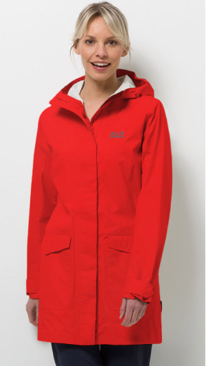Jack Wolfskin - Плащ мембранный женский Crosstown Raincoat Women