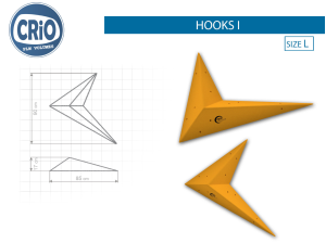 Надежный рельеф для скалолазания Crio Holds Hooks I