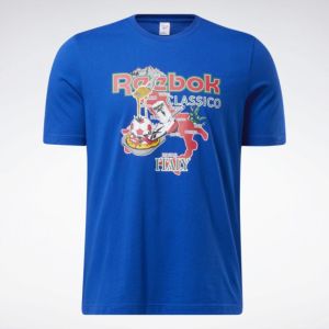 Яркая мужская футболка Reebok Cl Gr Souvenir 4 Tee