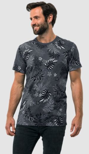 Яркая мужская футболка Jack Wolfskin Leaf T M