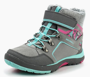 Merrell - Ботинки непромокаемые детские Moab FST Polar Mid A/C Waterproof