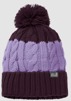 Теплая детская шапка Jack Wolfskin Stormlock Pompom Beanie Kids