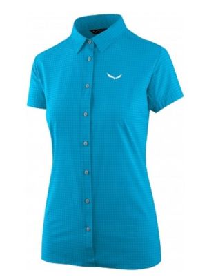 Salewa - Летняя рубашка 2018 Puez Minicheck Dry W S/S Srt hawaiian blue