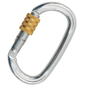 Kong - Карабин овал с резьбовой муфтой Ovalone C.Steel 40KN