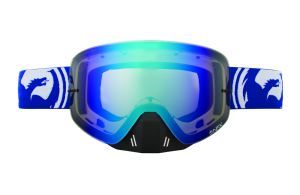 Dragon Alliance - Мотомаска NFX (оправа Blue White Split, линзы Blue Steel + Clear)