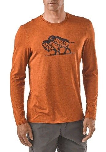 Patagonia - Термофутболка мужская Cap Daily L/S Graphic T-Shirt