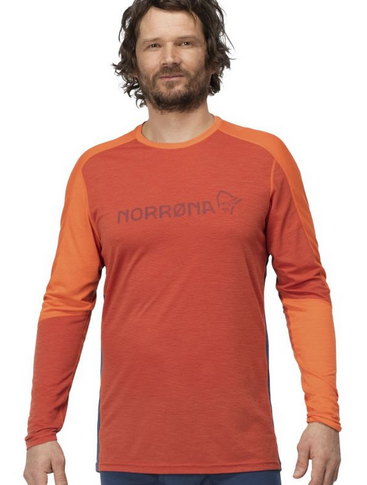 Norrona - Мужская футболка с длинным рукавом Equaliser Merino Round Neck