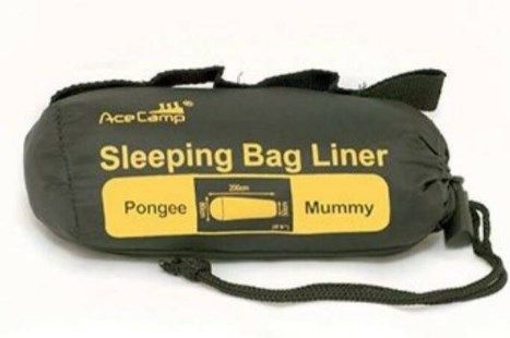 Вкладыш в спальный мешок из эпонжа Ace Camp Sleeping Bag Line Pongee Mummy