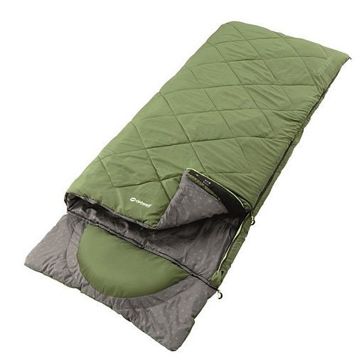 Outwell - Спальный мешок, одеяло с капюшоном, встроенная подушка Contour Supreme 2017 (комфорт -4 С)