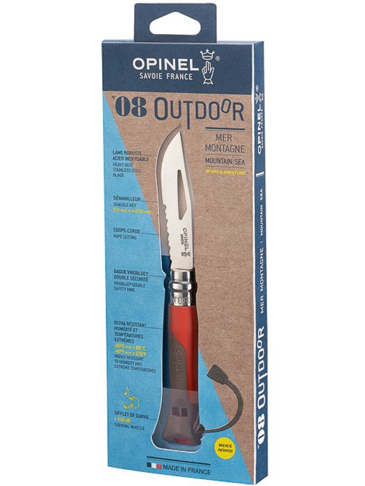 Opinel - Набор ножей из нержавеющей стали №8 Outdoor Eart