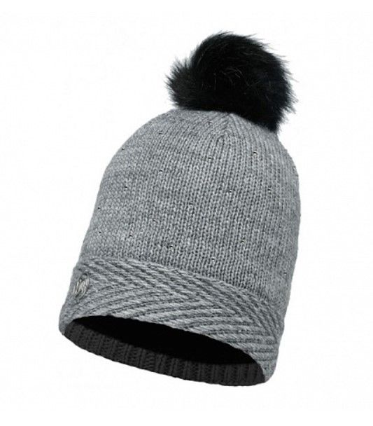 Buff - Теплая шапка Ski Chic Collection Knitted & Polar Hat Buff Aura Grey Chic