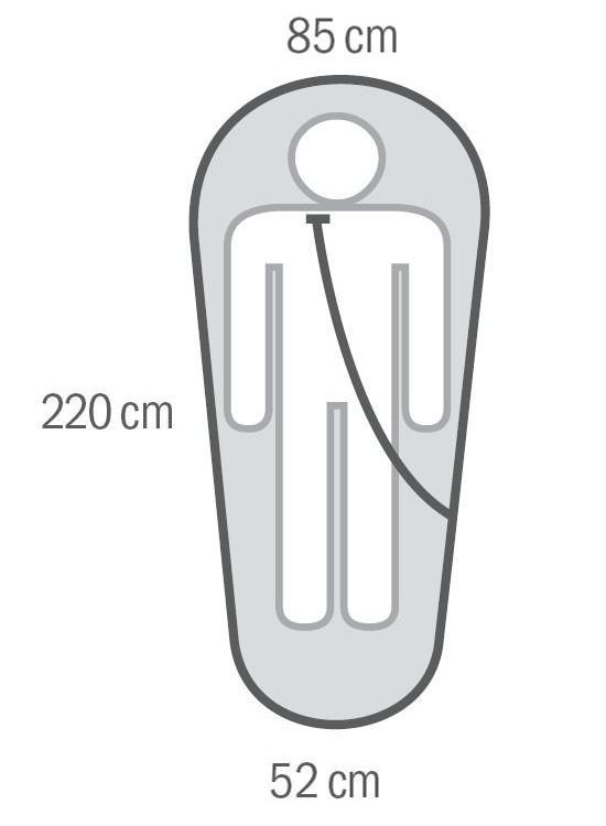 Спальный мешок Husky Ember -14С левый (комфорт -6C)
