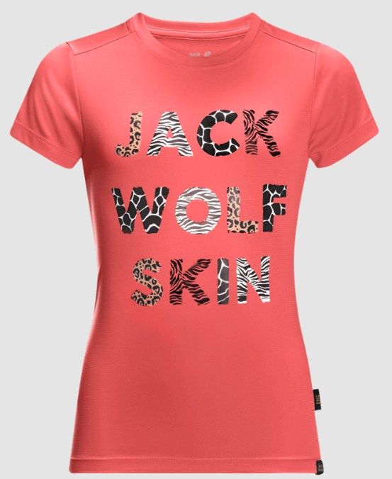 Эластичная детская футболка Jack Wolfskin Wild T Kids